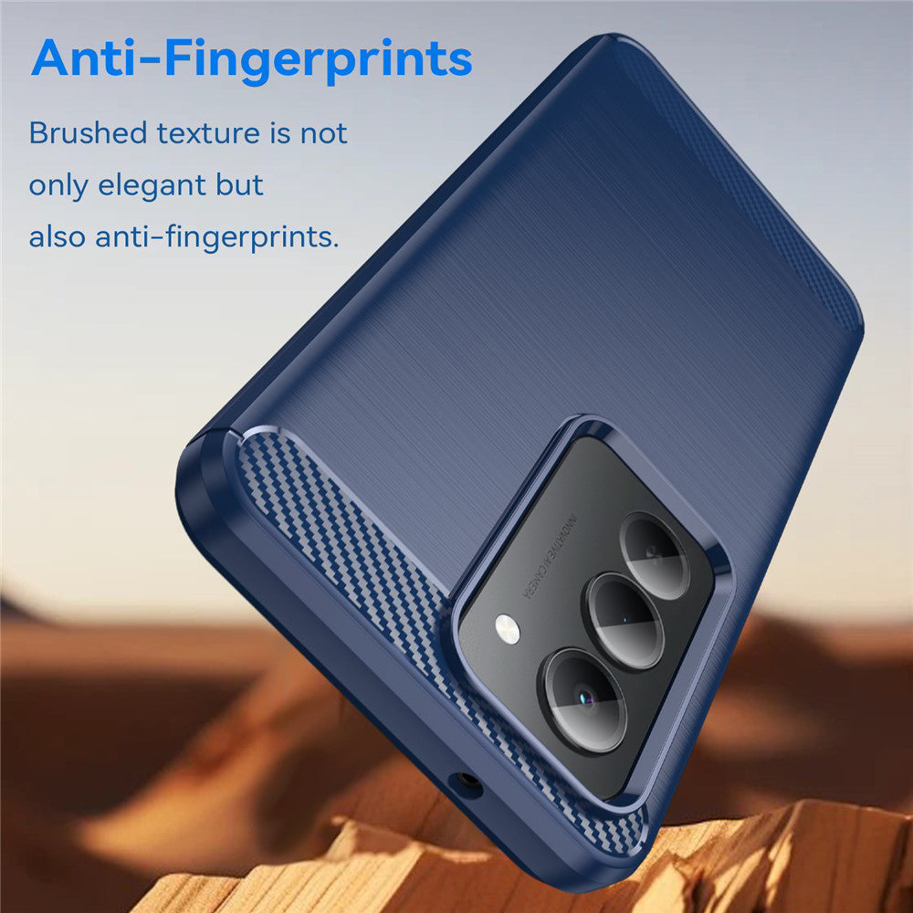 Etui til Xiaomi Redmi 15 5G / 15 4G, Techsuit, Carbon, Blå