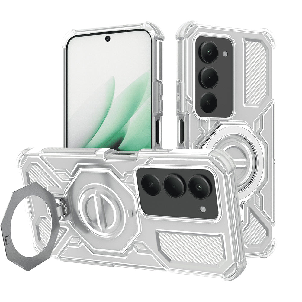 Etui til Xiaomi Redmi 15 5G / 15 4G, Techsuit, Carbon Shield Pro, Hvid