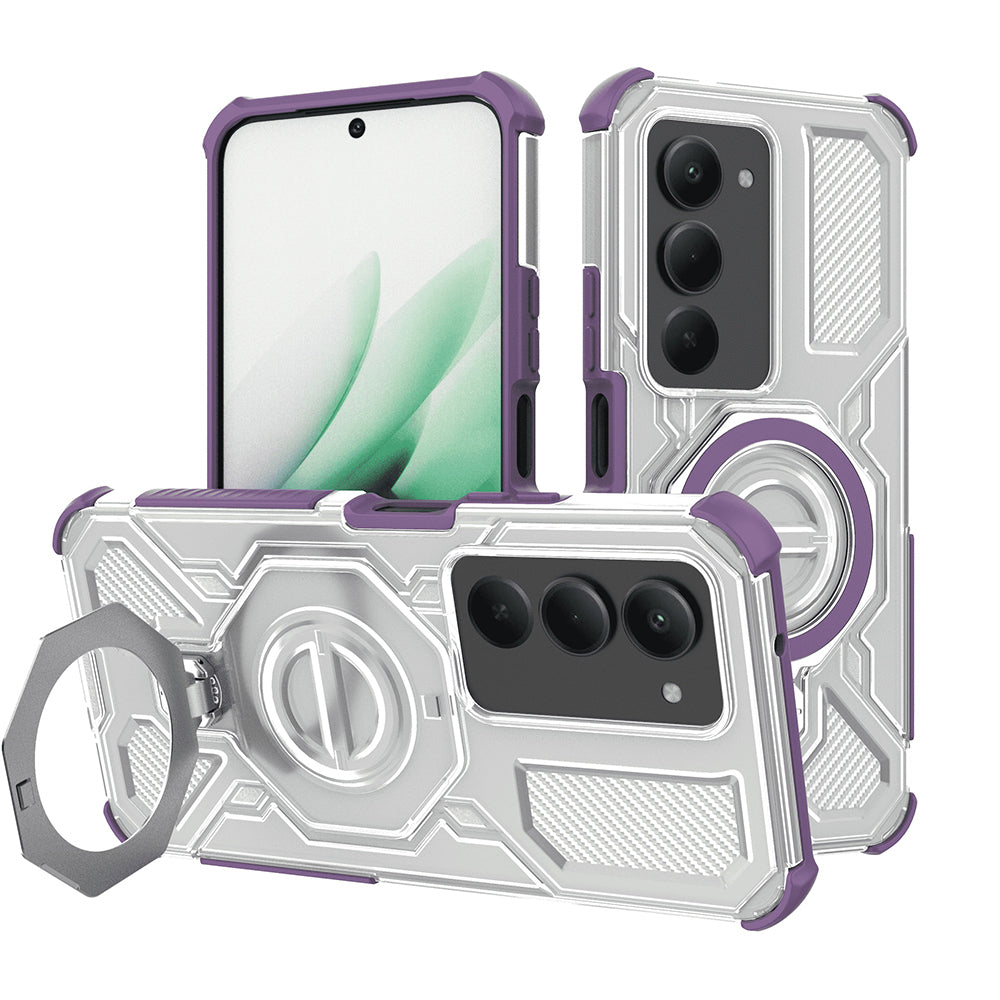 Etui til Xiaomi Redmi 15 5G / 15 4G, Techsuit, Carbon Shield Pro, Lilla