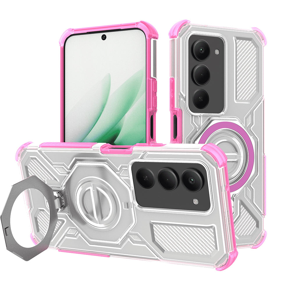 Etui til Xiaomi Redmi 15 5G / 15 4G, Techsuit, Carbon Shield Pro, Pink