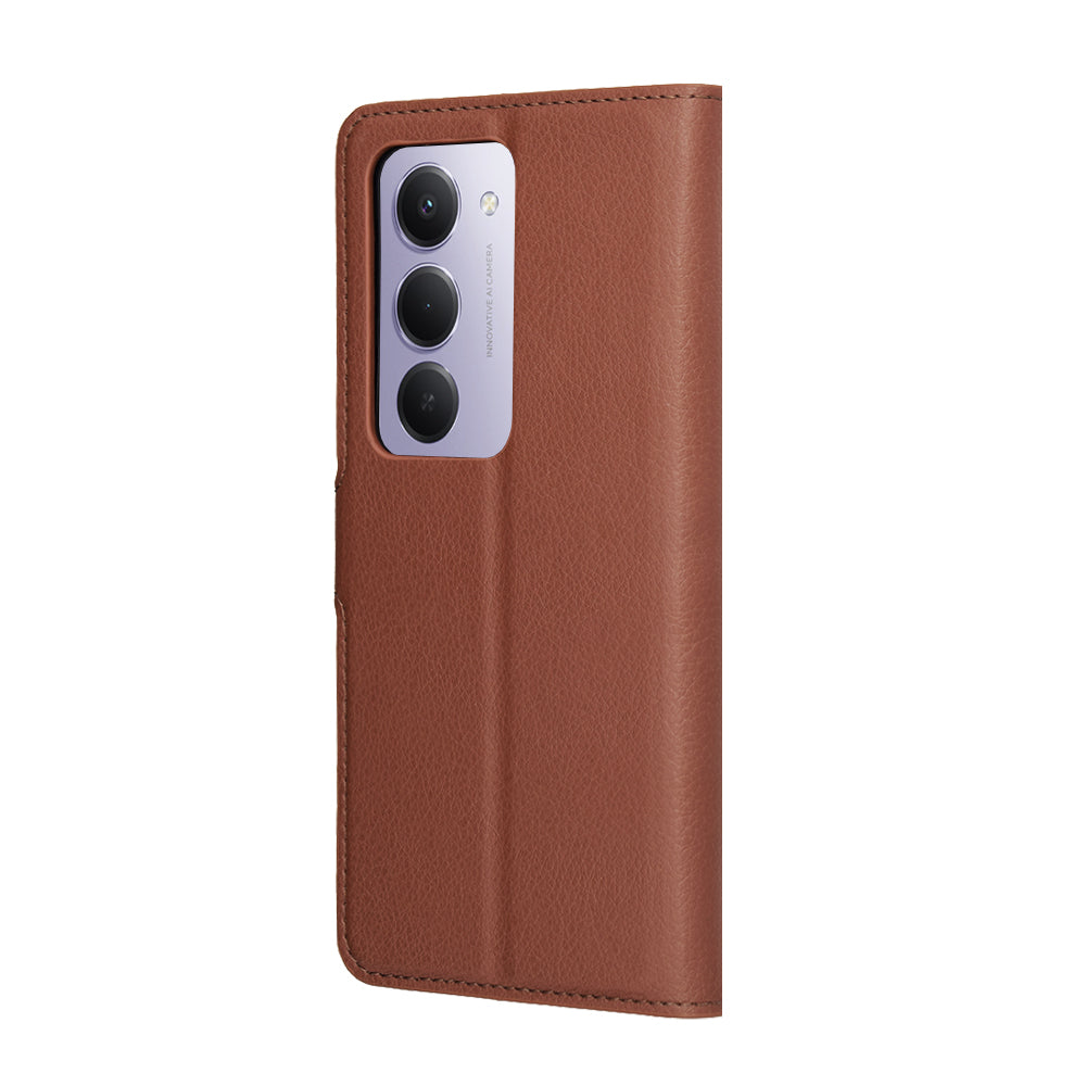 Etui til Xiaomi Redmi 15 5G / 15 4G, Techsuit, Leather Folio, Brun