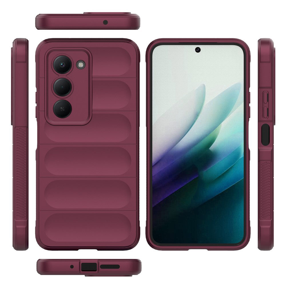 Cover til Xiaomi Redmi 15 5G / 15 4G, Techsuit, Magic Shield, Vinrød