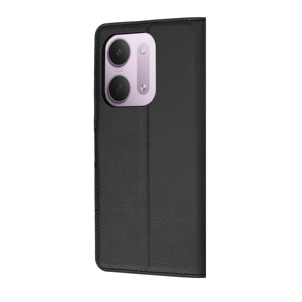 Cover til Xiaomi Redmi 17C 5G, Techsuit, Leather Folio, Sort