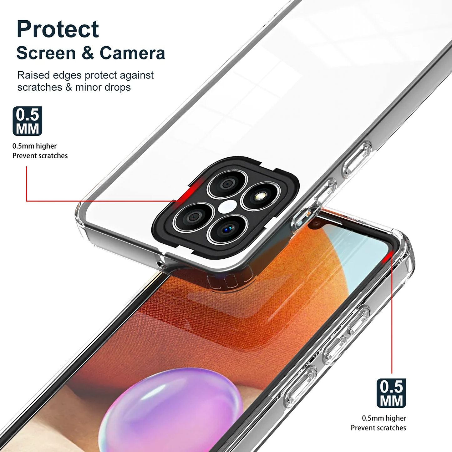 Etui til Xiaomi Poco M6 / Redmi 13C 5G / Poco C65 / Redmi 13C, OEM, Enviro Hybrid, Sort