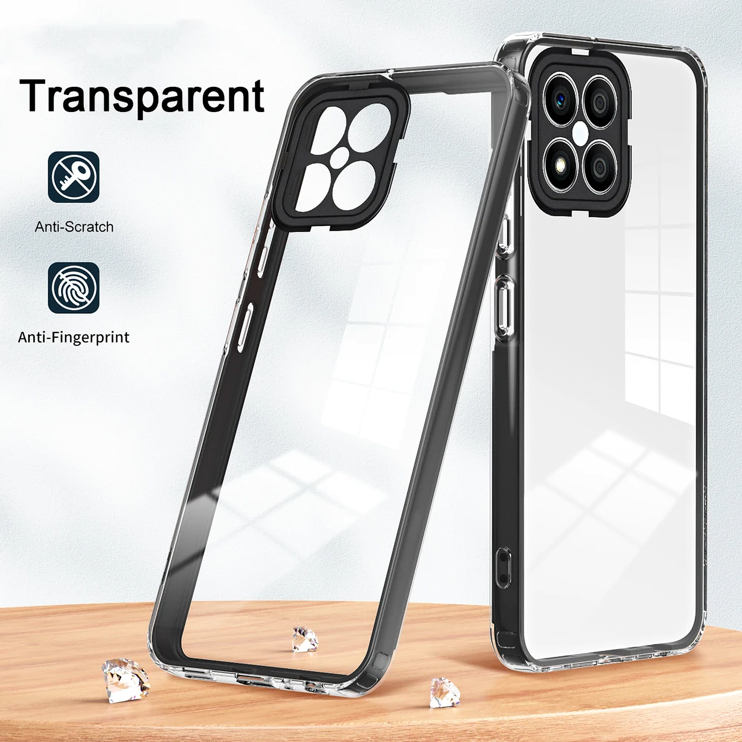Etui til Xiaomi Poco M6 / Redmi 13C 5G / Poco C65 / Redmi 13C, OEM, Enviro Hybrid, Sort