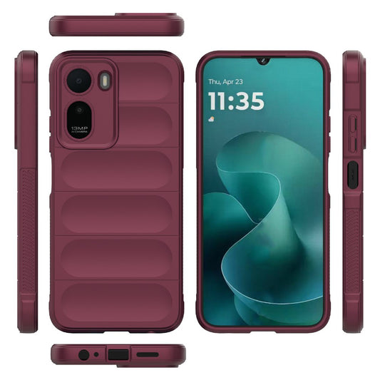 Case for Xiaomi Redmi A7 Pro 4G, Techsuit, Magic Shield, Burgundy