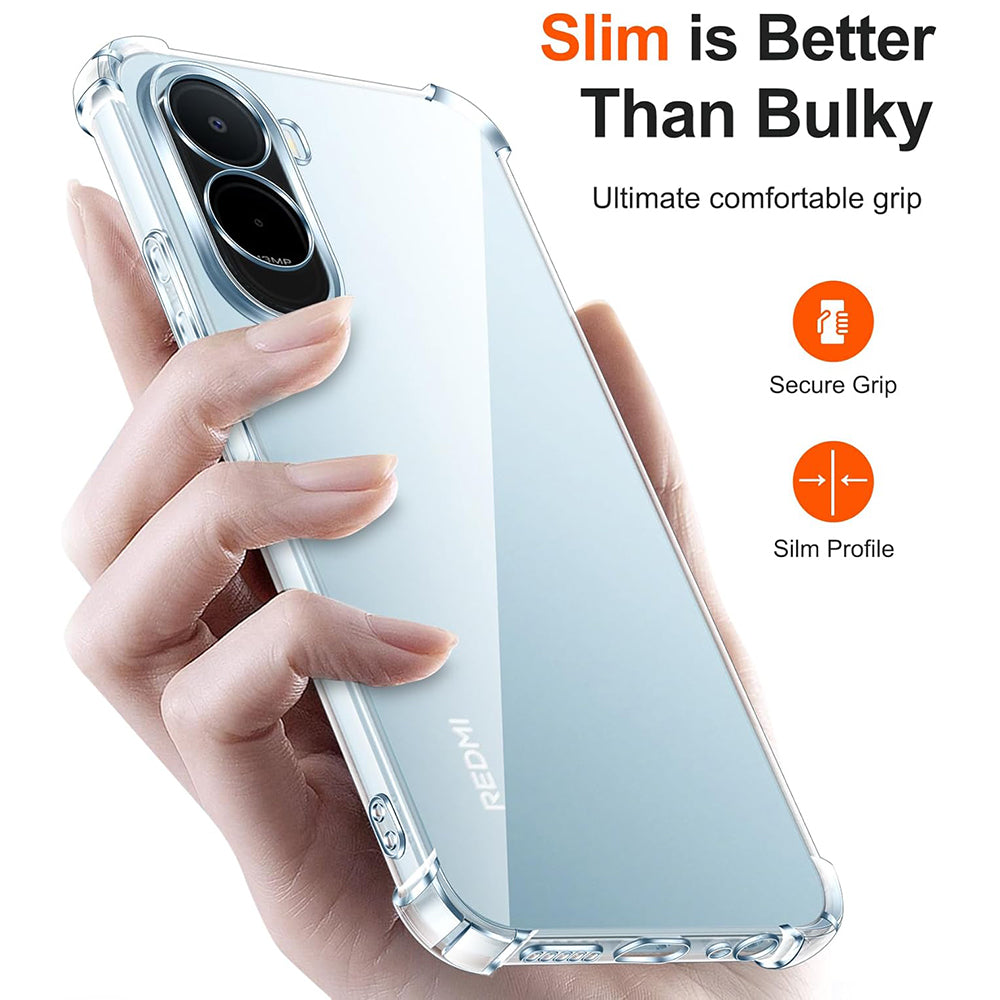 Etui til Xiaomi Redmi A7 Pro 4G, Techsuit, Shockproof Clear, Gennemsigtig