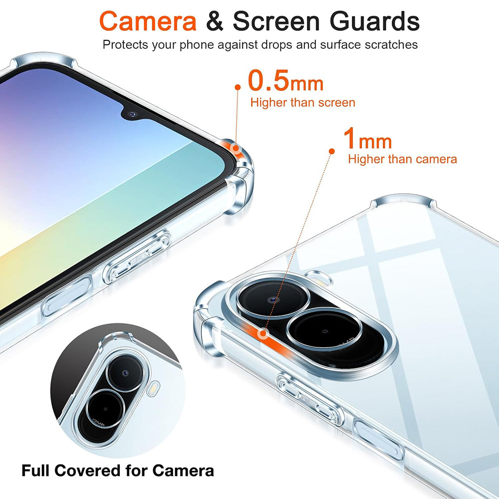 Etui til Xiaomi Redmi A7 Pro 4G, Techsuit, Shockproof Clear, Gennemsigtig