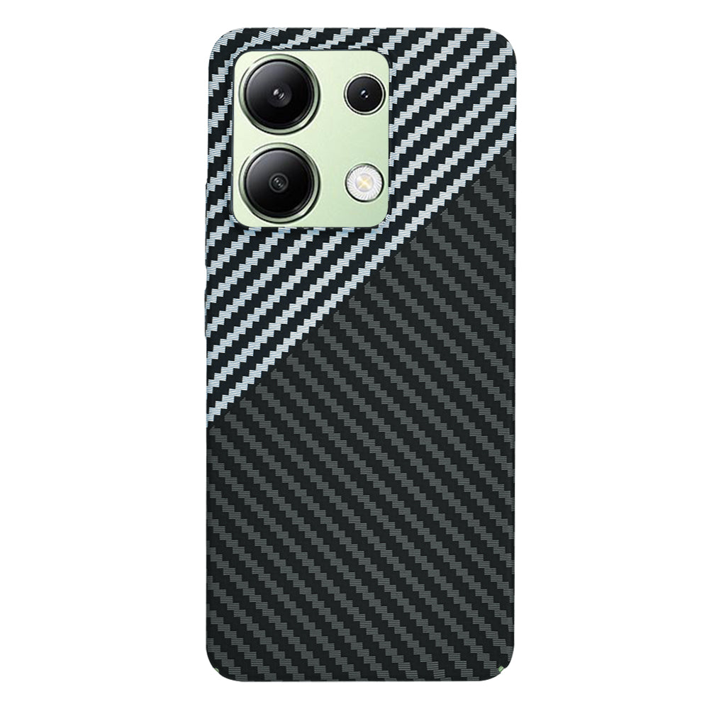 Cover til Xiaomi Redmi Note 13 4G, Techsuit, Carbonite FiberShell, Sort Grå