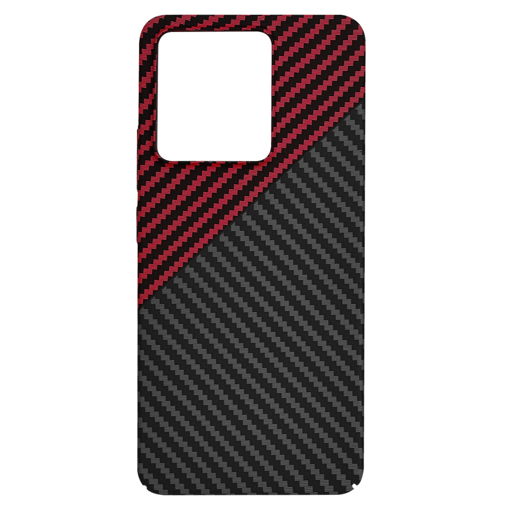 Cover til Xiaomi Redmi Note 13 4G, Techsuit, Carbonite FiberShell, Sort Rød