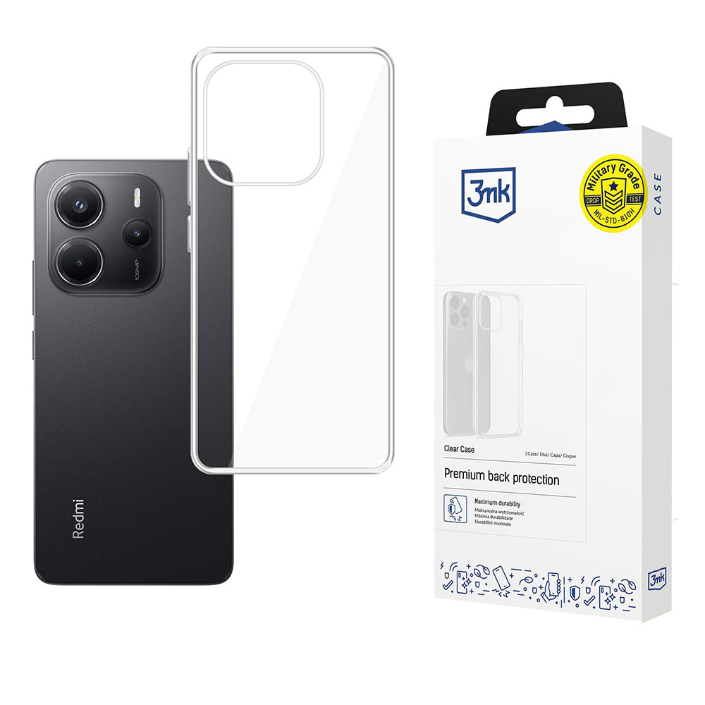 Cover til Xiaomi Redmi Note 14 4G (Standard), 3MK, Klar, Transparent