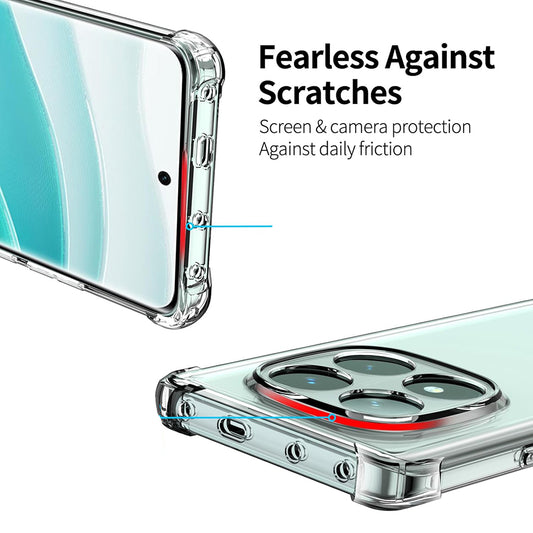 Cover til Xiaomi Redmi Note 14 Pro 4G, Techsuit, Stødabsorberende Klar, Transparent
