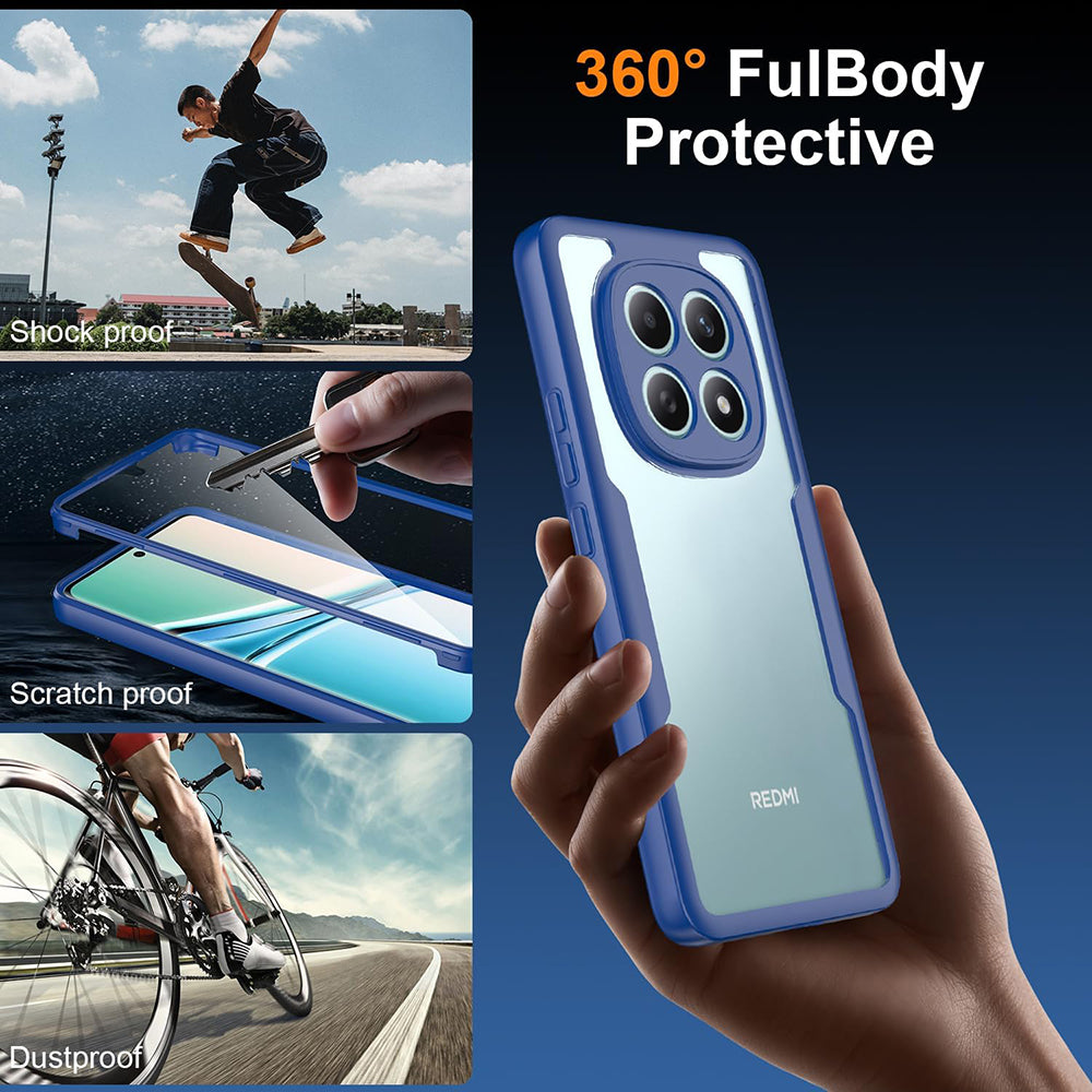 Etui til Xiaomi Redmi Note 15 4G, Techsuit, ColorVerse 360, Blå