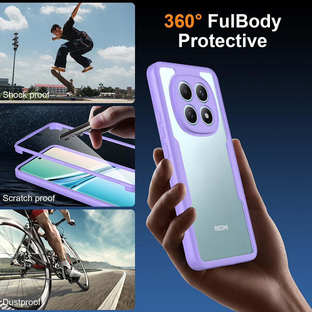 Etui til Xiaomi Redmi Note 15 4G, Techsuit, ColorVerse 360, Lilla