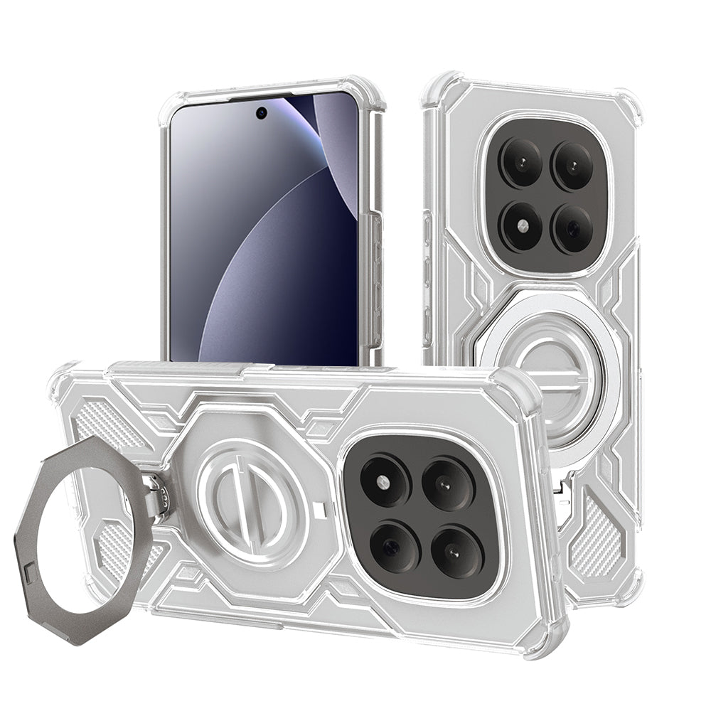 Etui til Xiaomi Redmi Note 15 Pro 4G, Techsuit, Carbon Shield Pro, Hvid