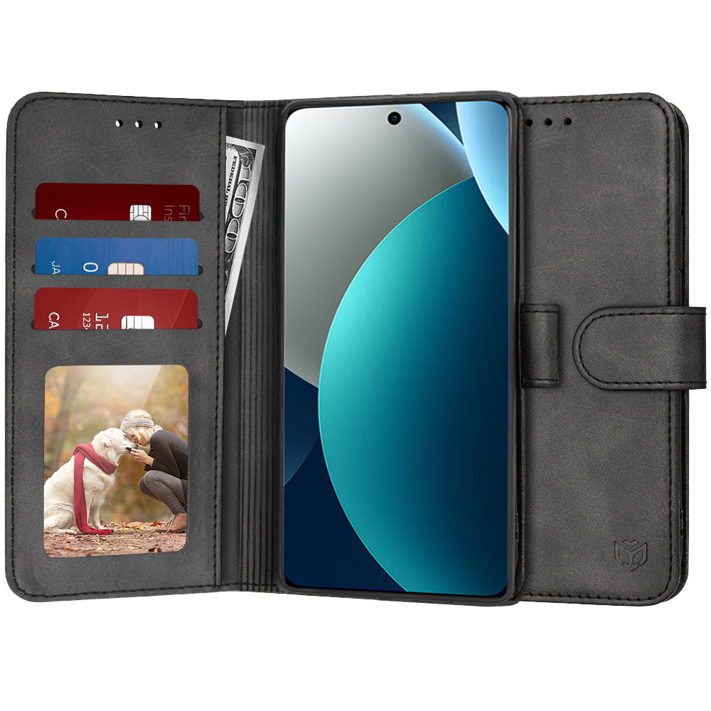 Etui til Xiaomi Redmi Note 15 Pro 4G, Techsuit, Diary Book, Sort