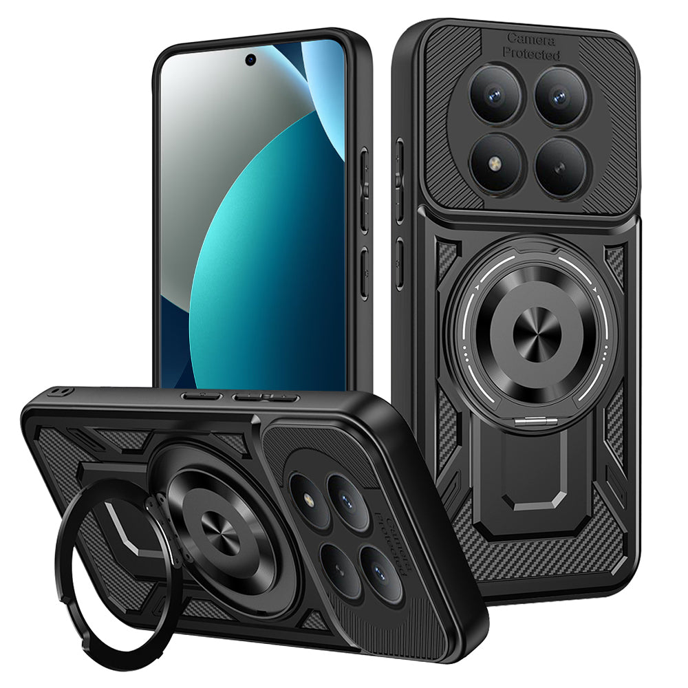 Etui til Xiaomi Redmi Note 15 Pro 4G, Techsuit, RuggedCam, Sort