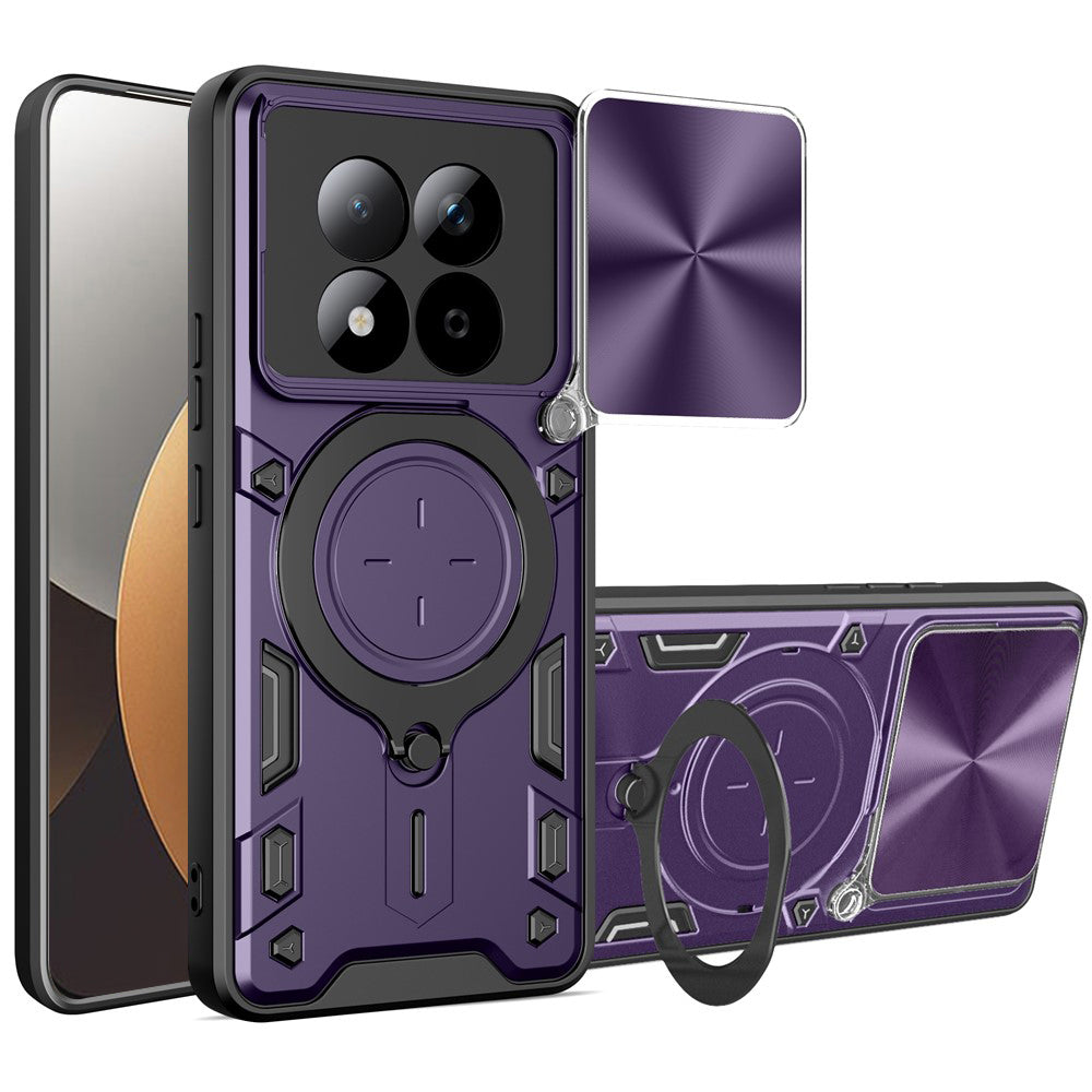 Case for Xiaomi Redmi Note 15 Pro 5G, Techsuit, CamGuard Pro, Purple