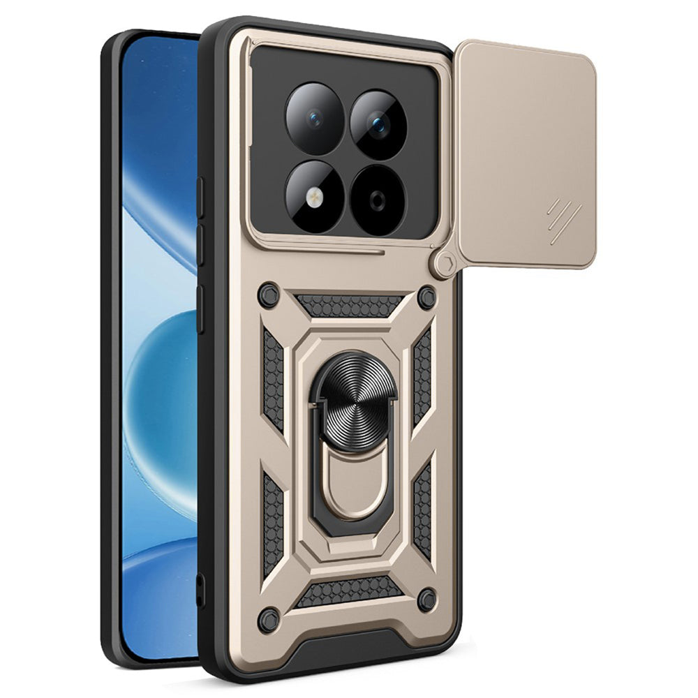Case for Xiaomi Redmi Note 15 Pro 5G, Techsuit, CamShield, Gold