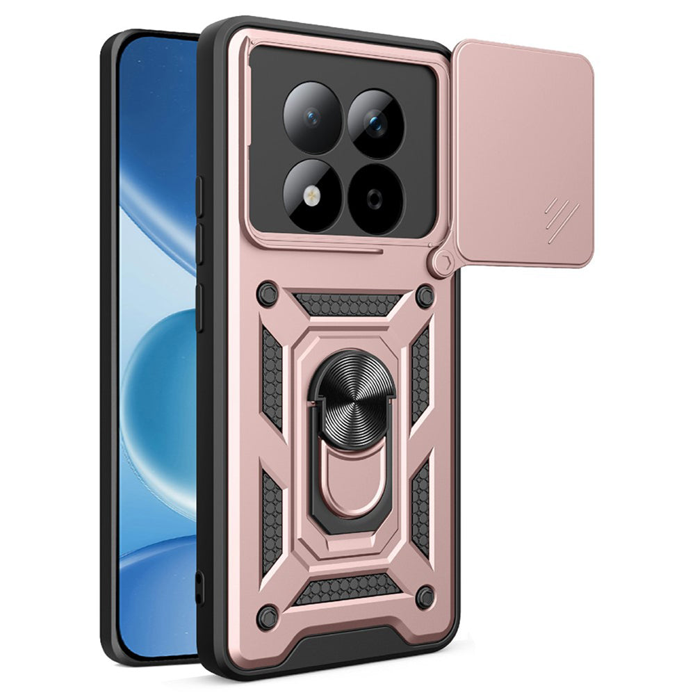Etui til Xiaomi Redmi Note 15 Pro 5G, Techsuit, CamShield, Gylden Rosa