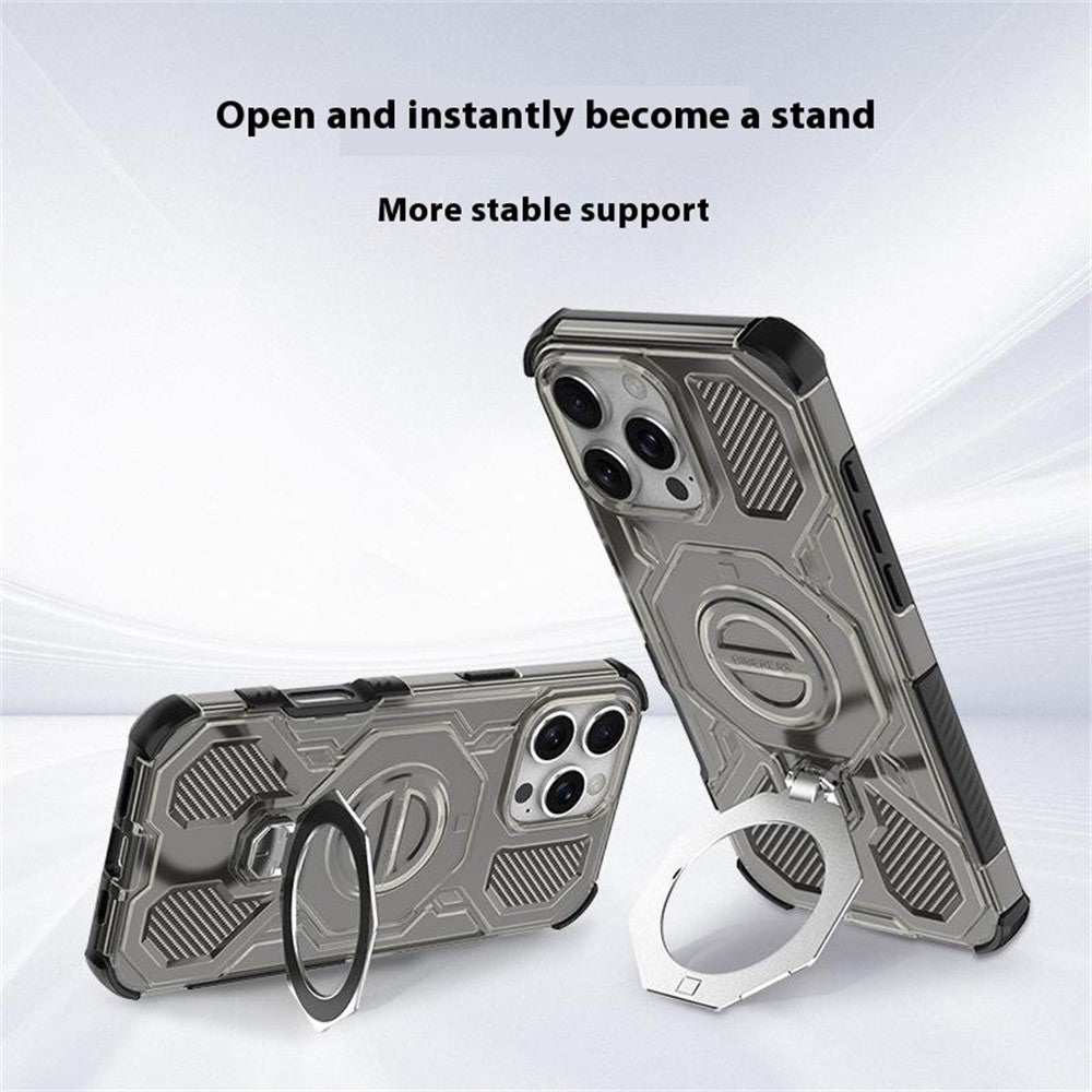 Etui til Xiaomi Redmi Note 15 Pro 5G, Techsuit, Carbon Shield Pro, Røgfarvet