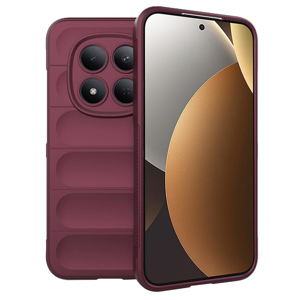 Etui til Xiaomi Redmi Note 15 Pro 5G, Techsuit, Magic Shield, Kirsebærrød