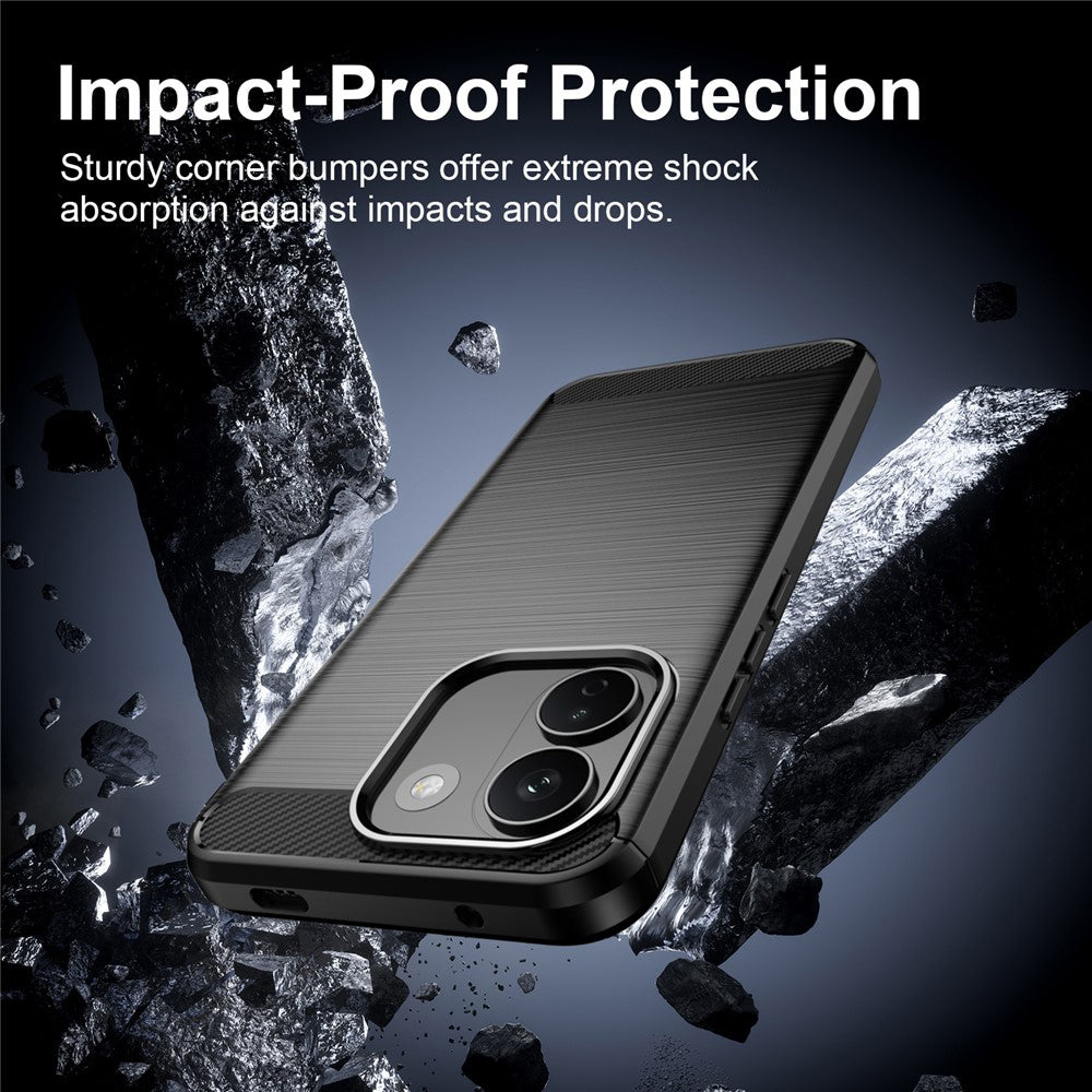 Cover til Xiaomi Redmi Note 17 Pro Max, Techsuit, Carbon, Sort