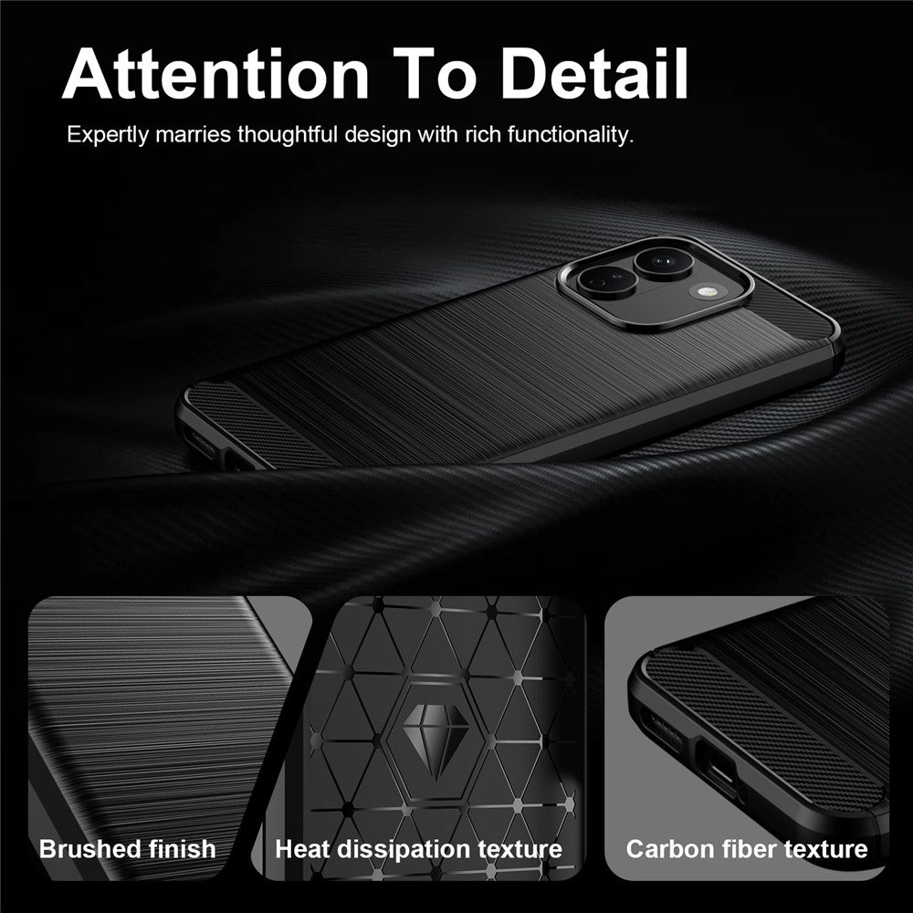 Cover til Xiaomi Redmi Note 17 Pro Max, Techsuit, Carbon, Sort