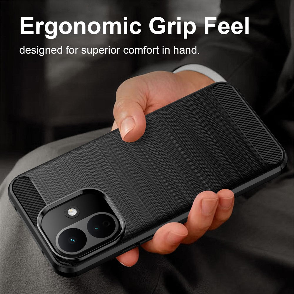 Cover til Xiaomi Redmi Note 17 Pro, Techsuit, Carbon, Sort