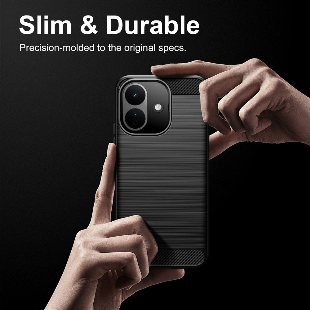 Cover til Xiaomi Redmi Note 17 Pro, Techsuit, Carbon, Sort