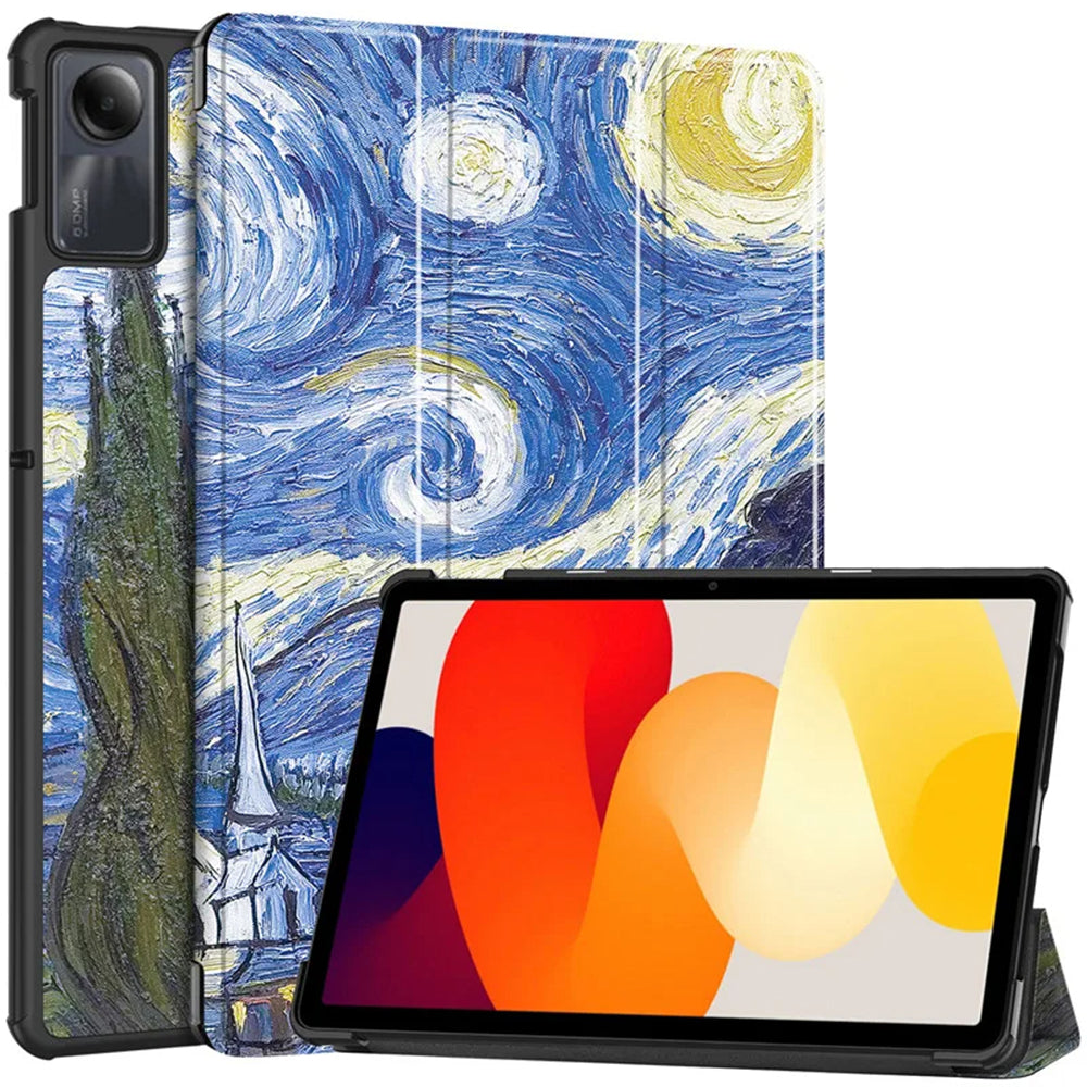 Cover til Xiaomi Redmi Pad SE, Techsuit, FoldPro Starry Night, Multifarvet