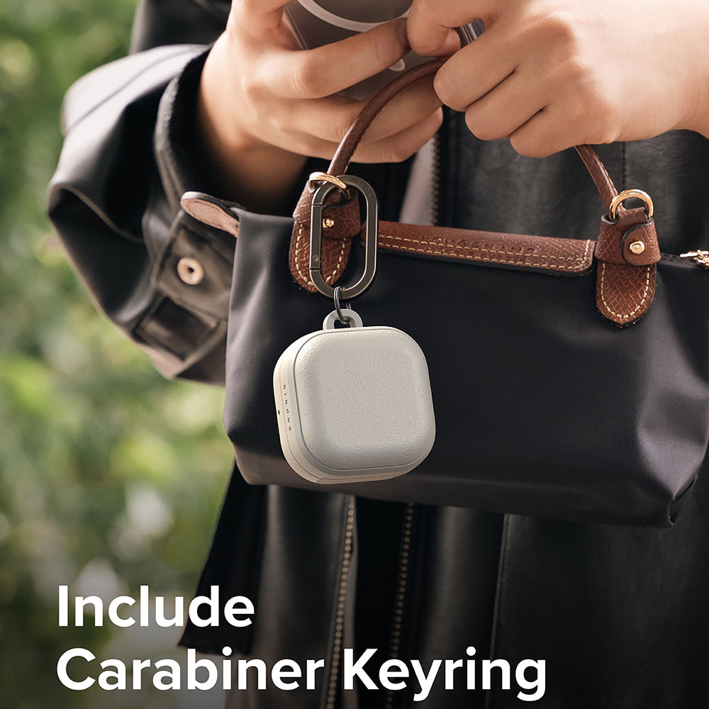 Ringke Onyx Magnetic etui til Samsung Galaxy Buds4 / Buds4 Pro, Grå