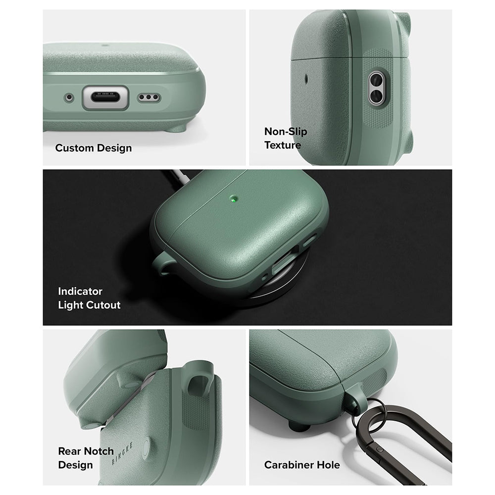 Ringke Onyx Magnetic Cover til Apple AirPods Pro 3, Grøn