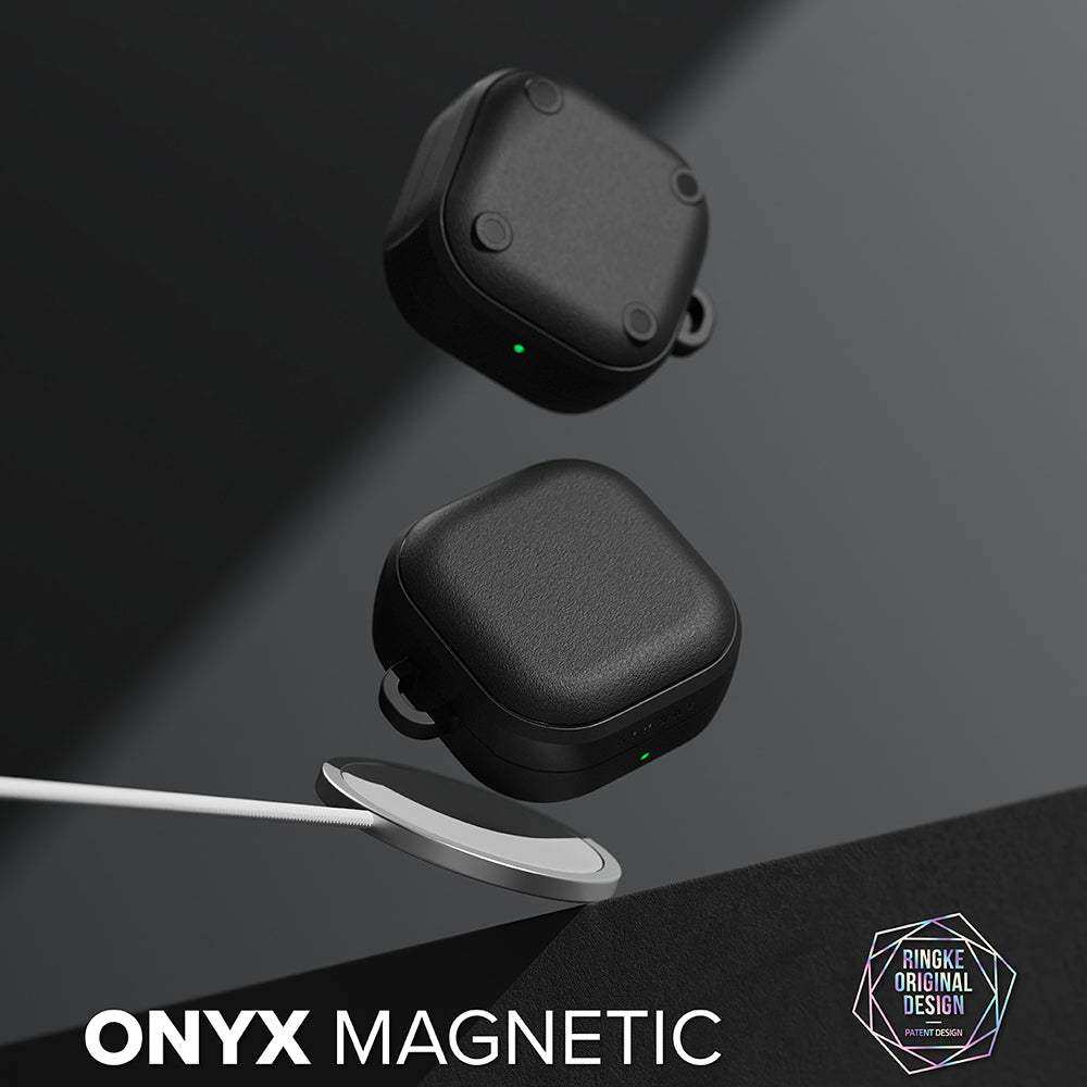 Ringke Onyx Magnetic etui til Samsung Galaxy Buds4 / Buds4 Pro, Sort
