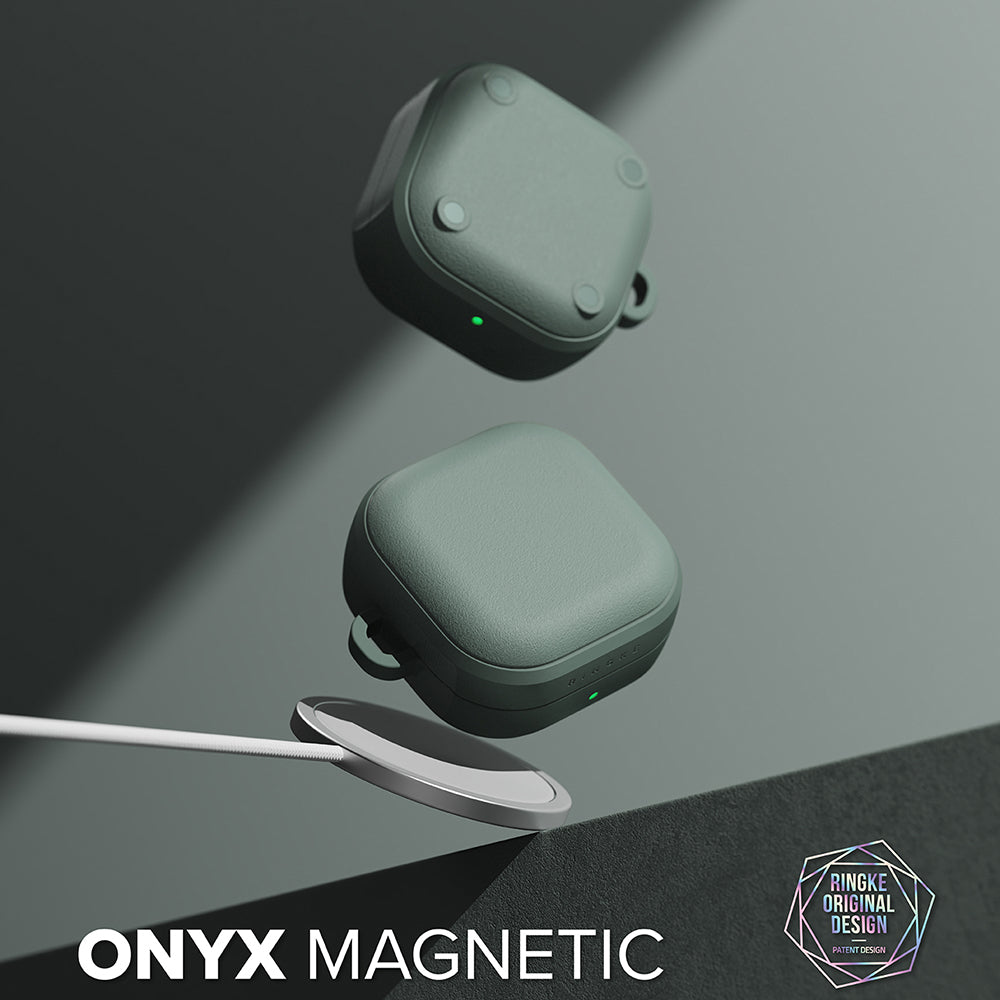 Ringke Onyx Magnetic etui til Samsung Galaxy Buds4 / Buds4 Pro, Grøn