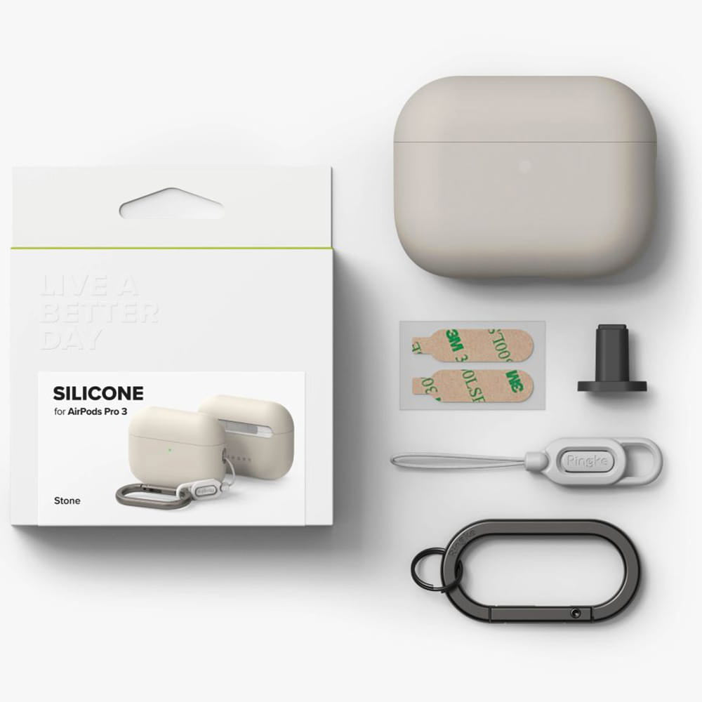 Ringke etui til Apple AirPods Pro 3, Creme