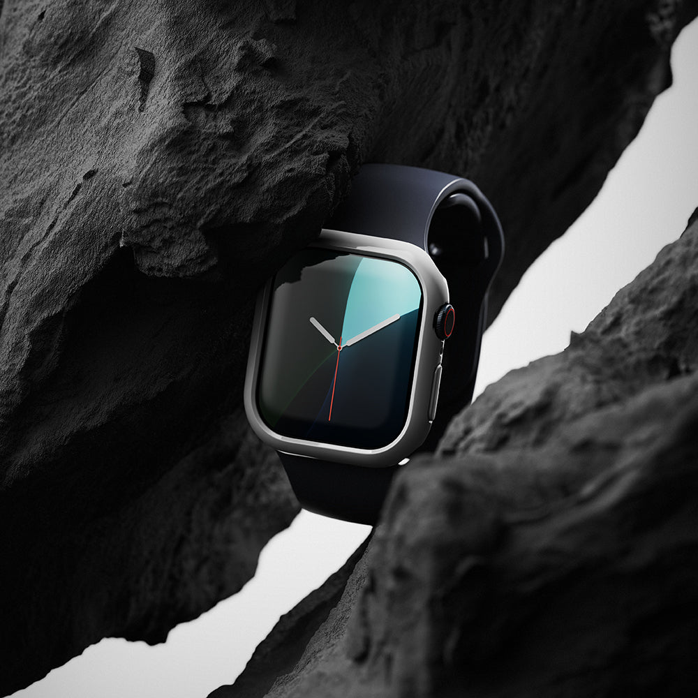 Ringke Slim-etui til Apple Watch Series 10 / 11 46mm, sæt med 2 stk., Mat sort / Transparent