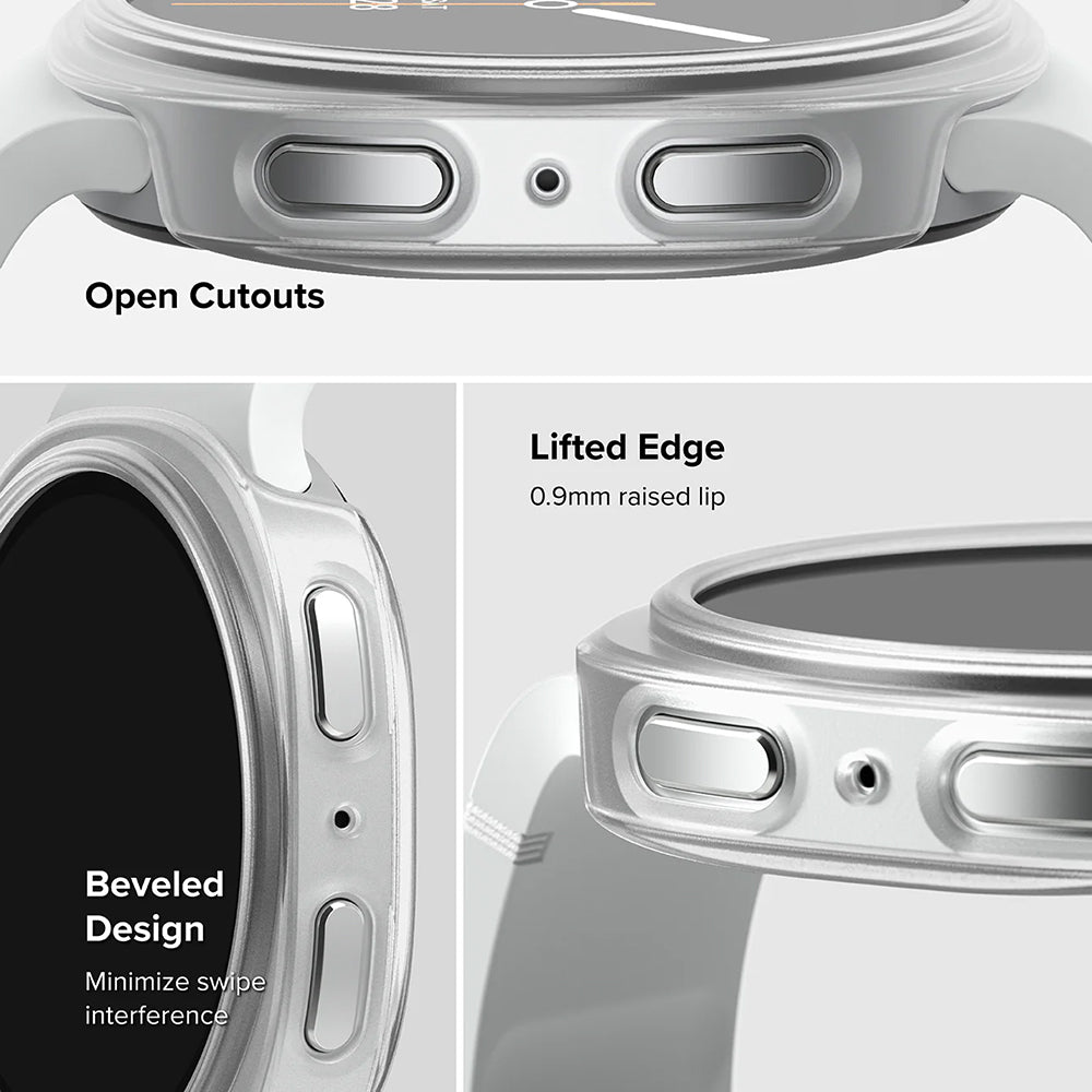 Ringke Slim cover til Samsung Galaxy Watch8 44mm, sæt med 2 stk., gennemsigtig