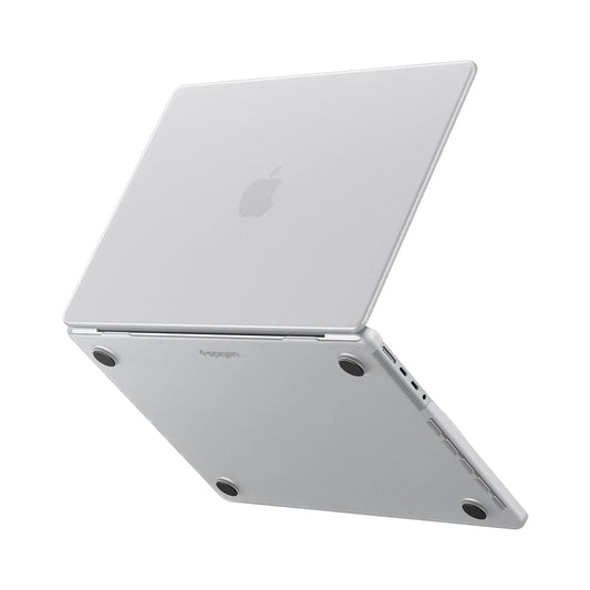 Spigen Airskin cover til Apple MacBook Pro 14 tommer (2026) / (2025) / (2023) / (2022) / (2021), Satin Transparent ACS11528