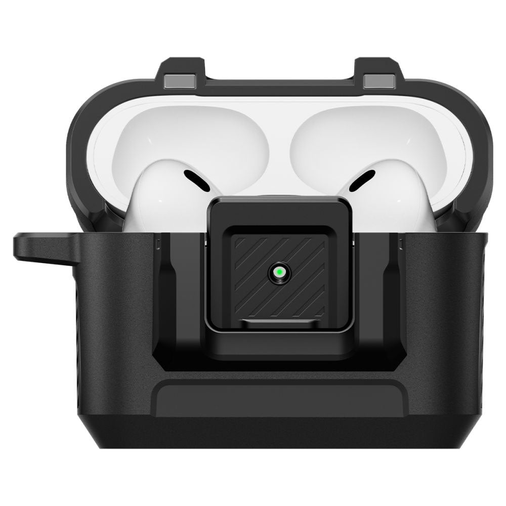 Spigen Lock Fit etui til Apple AirPods Pro 3, Mat Sort ACS09825