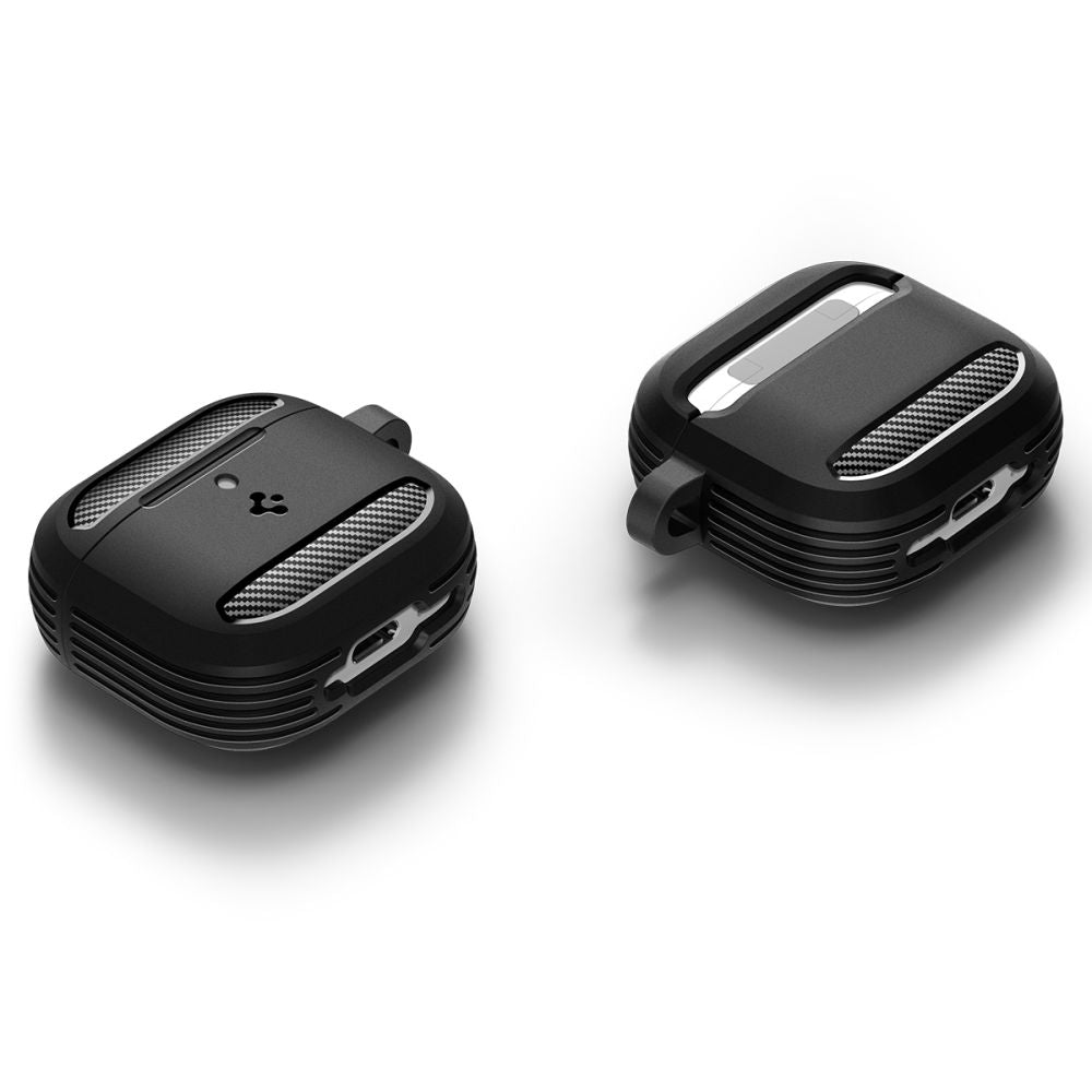 Spigen Rugged Armor etui til Apple AirPods 4, Mat Sort