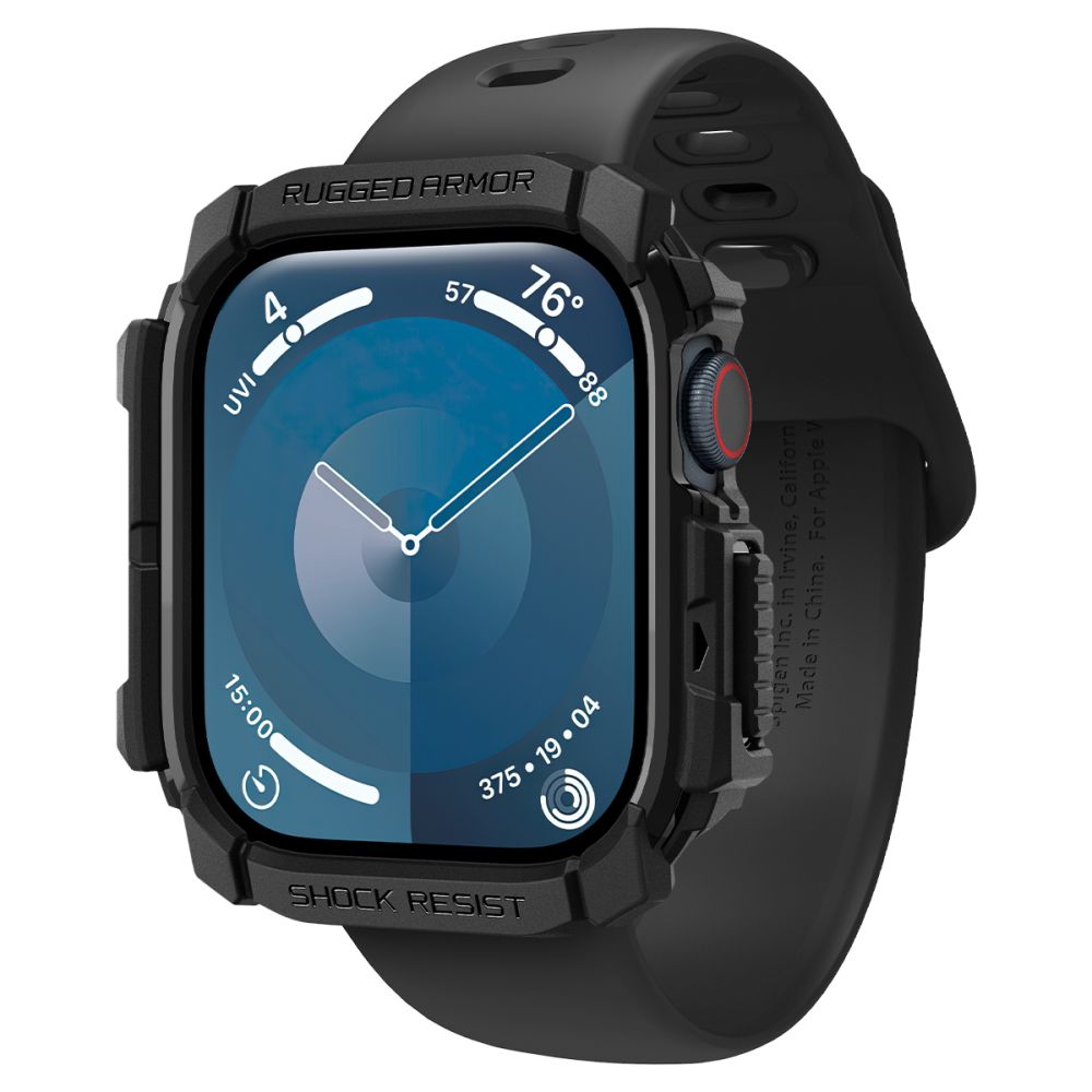 Spigen Rugged Armor cover til Apple Watch Series 10 / 11 42mm, Sort ACS08585