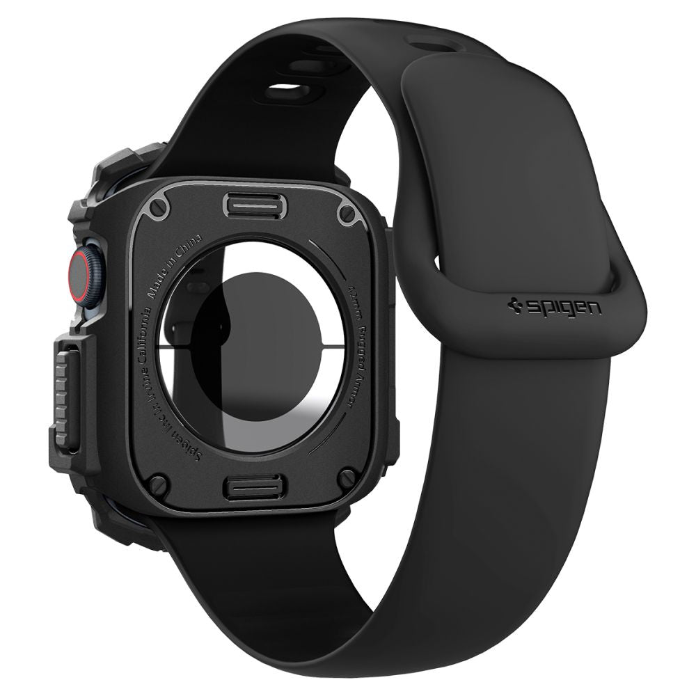Spigen Rugged Armor cover til Apple Watch Series 10 / 11 42mm, Sort ACS08585