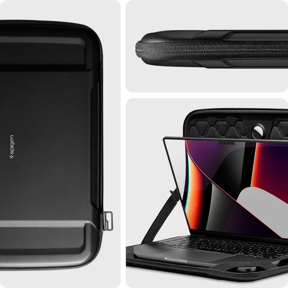 Spigen Rugged Armor taske til bærbar computer 13 tommer - 14 tommer, sort AFA04270