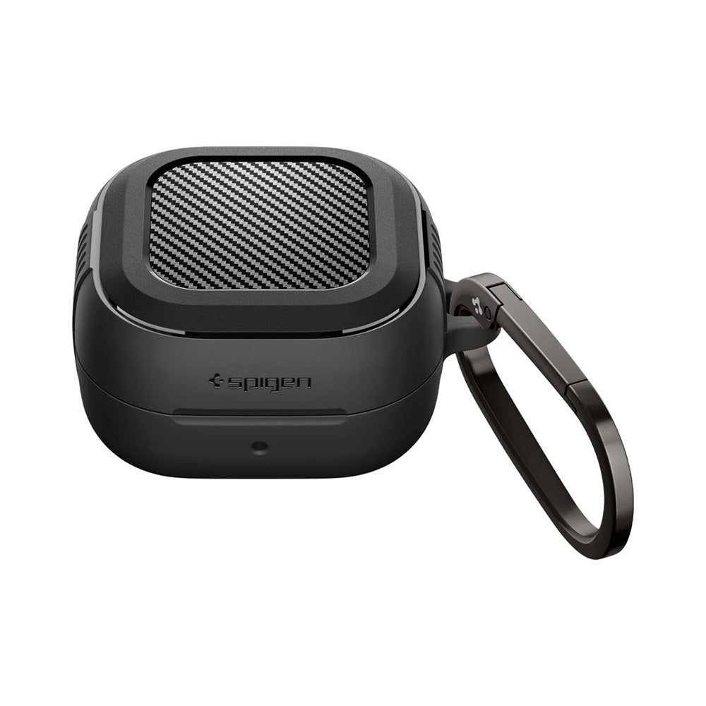 Spigen Rugged Armor etui til Samsung Galaxy Buds4 / Buds4 Pro, Mat Sort ACS11200