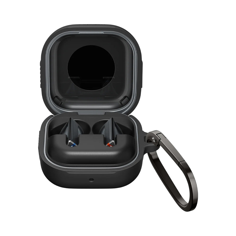 Spigen Rugged Armor etui til Samsung Galaxy Buds4 / Buds4 Pro, Mat Sort ACS11200
