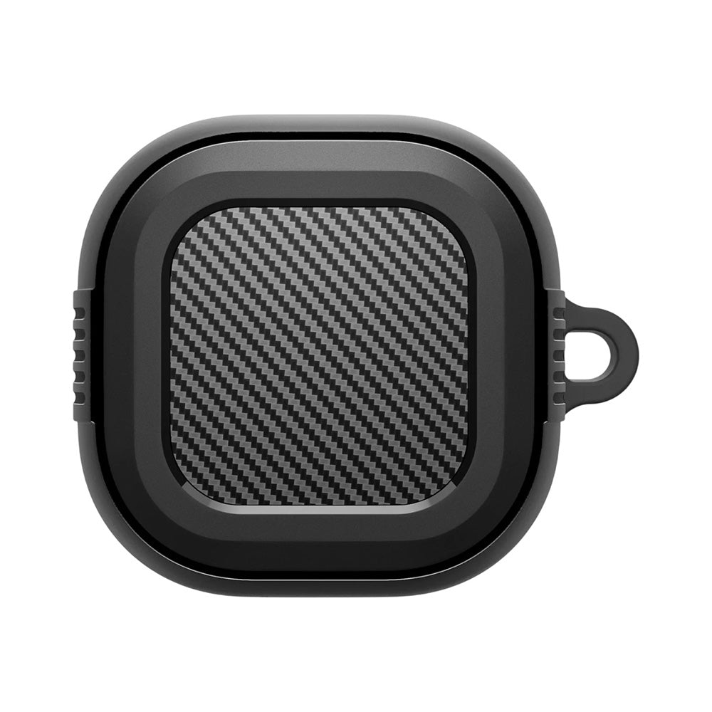 Spigen Rugged Armor etui til Samsung Galaxy Buds4 / Buds4 Pro, Mat Sort ACS11200