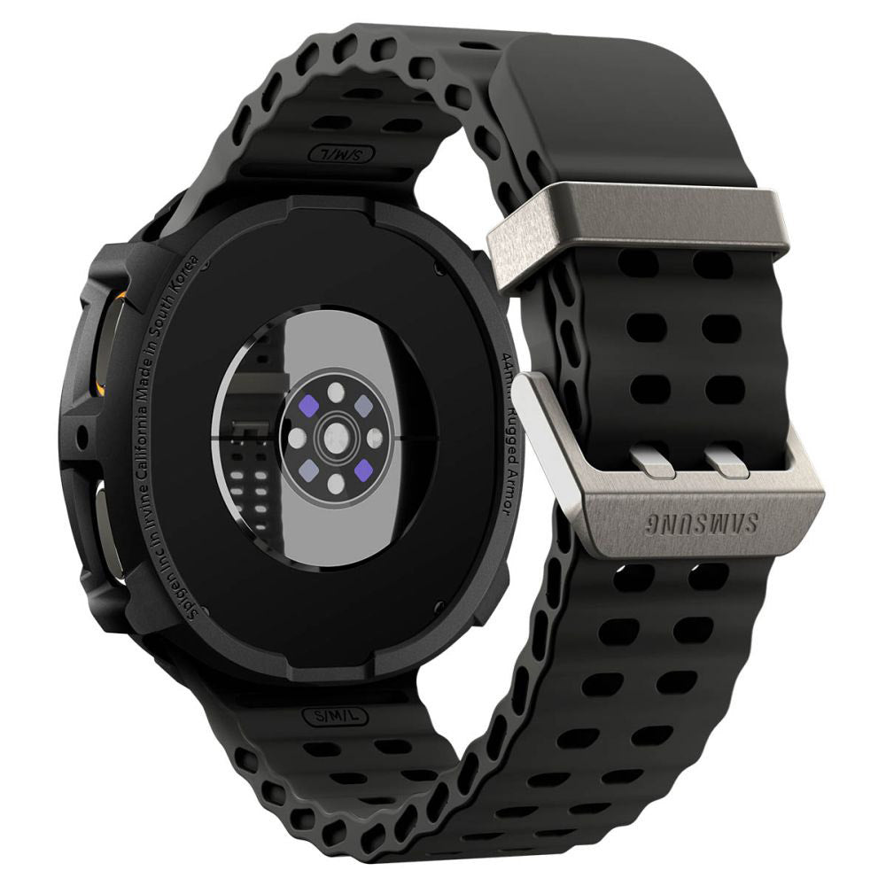 Spigen Rugged Armor cover til Samsung Galaxy Watch8 44mm, Mat Sort ACS10006