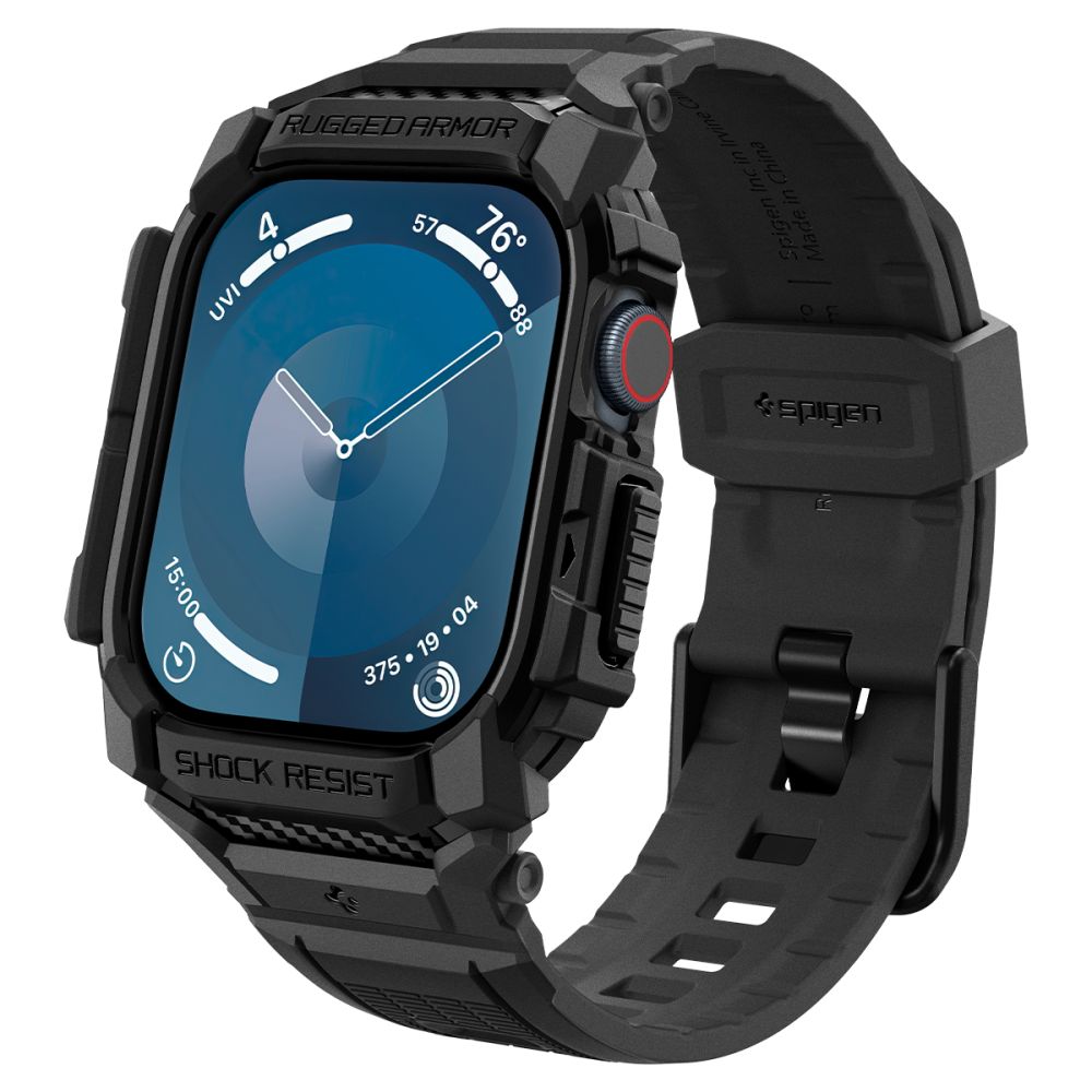 Spigen Rugged Armor Pro etui til Apple Watch Series 10 42mm, Mat Sort ACS08591