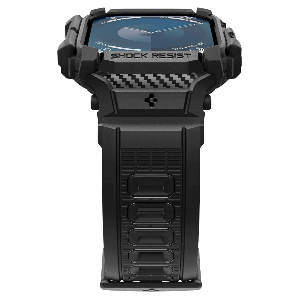 Spigen Rugged Armor Pro etui til Apple Watch Series 10 42mm, Mat Sort ACS08591